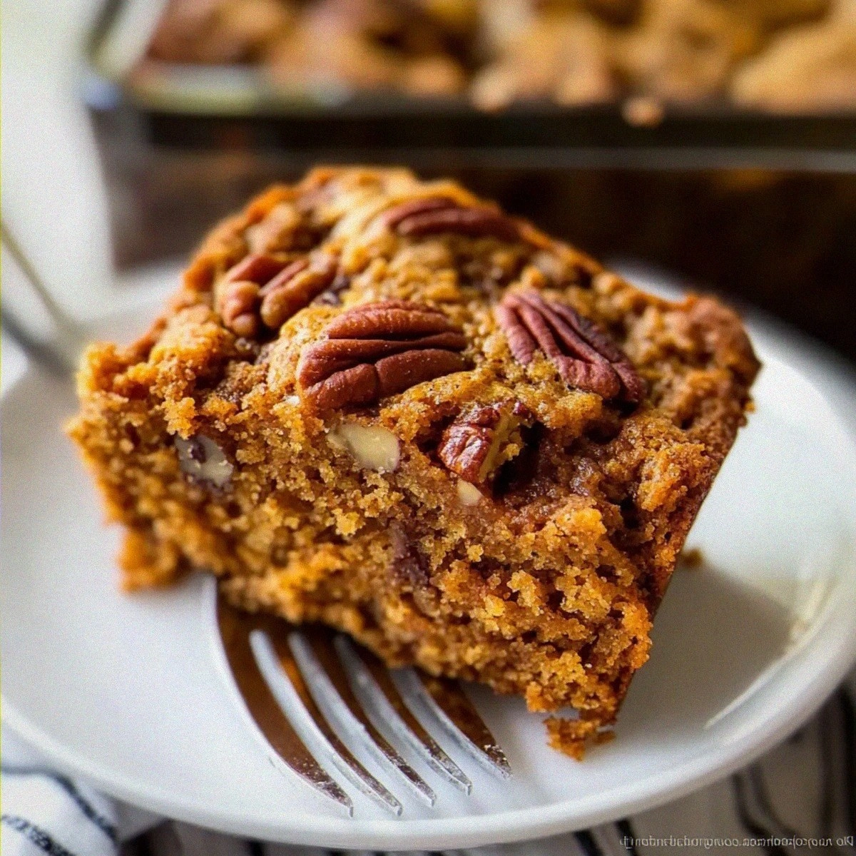 Moist Pumpkin Pecan Coffee Cake for Cozy Fall Mornings