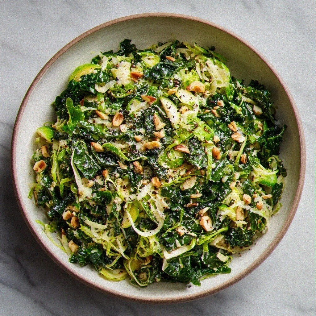 Simple Kale and Brussels Sprout Salad: A Fresh, Crunchy, and Nourishing Classic