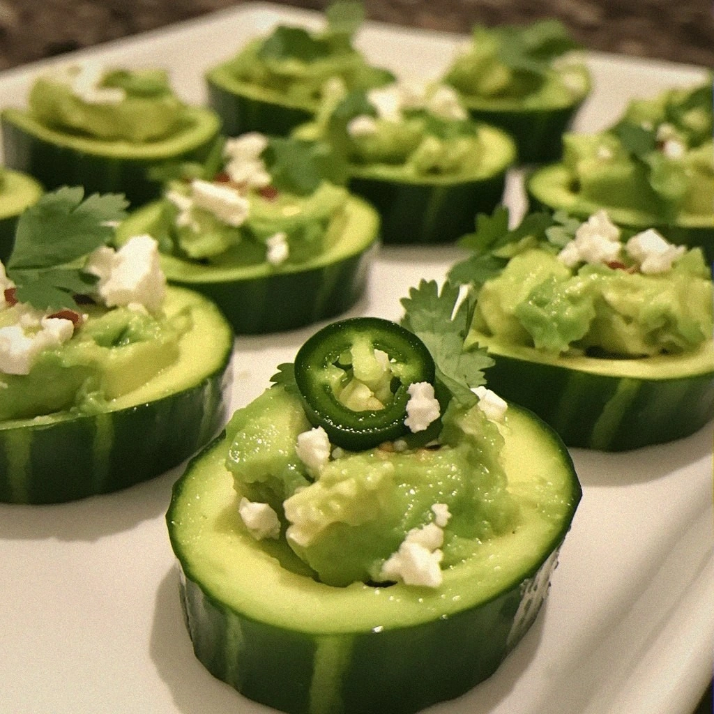Spicy Avocado Feta Bites
