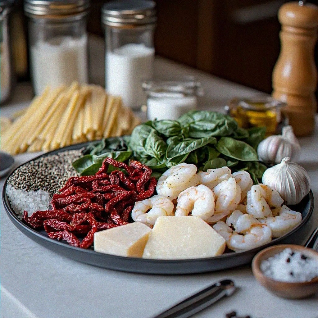 Tuscan Shrimp Pasta with Sun-Dried Tomatoes : A Creamy, Flavorful Dinner