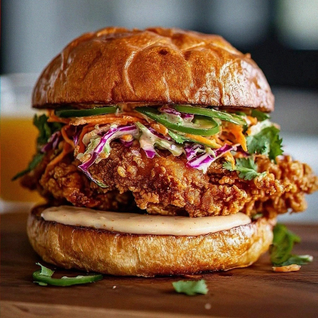 Flavor-Packed Thai Fried Chicken Sandwich Recipe