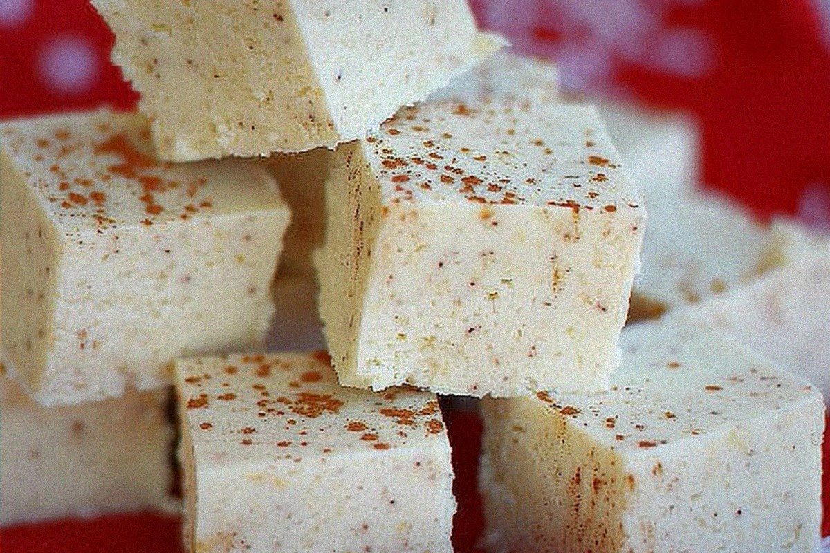 Eggnog Fudge Recipe – Creamy, Festive Holiday Treat
