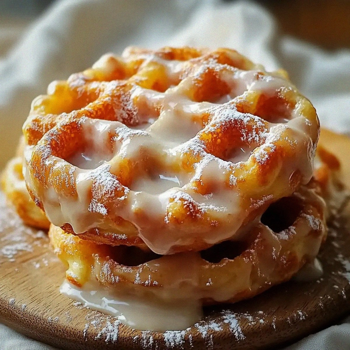 Irresistibly Fluffy Apple Fritter Waffle Donuts You’ll Love