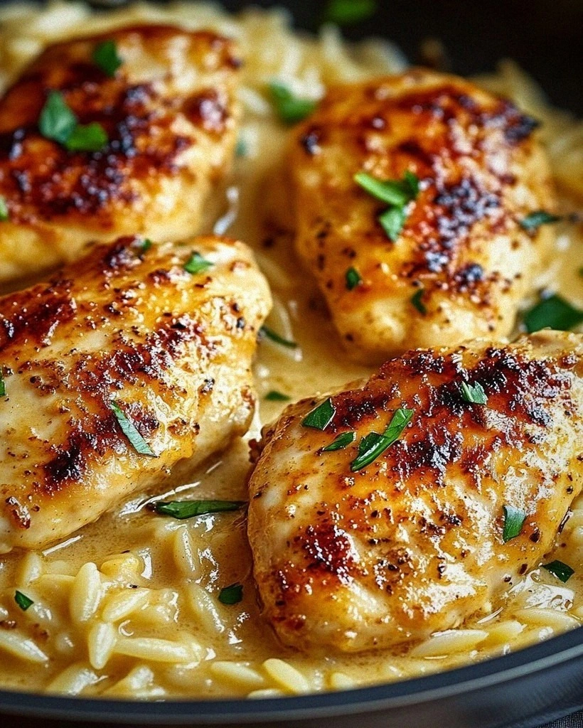 Creamy Parmesan Chicken and Orzo – Best Dinner Idea