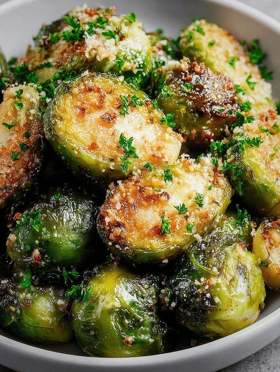 Crispy Parmesan Garlic Brussels Sprouts: A Crunchy Delight!