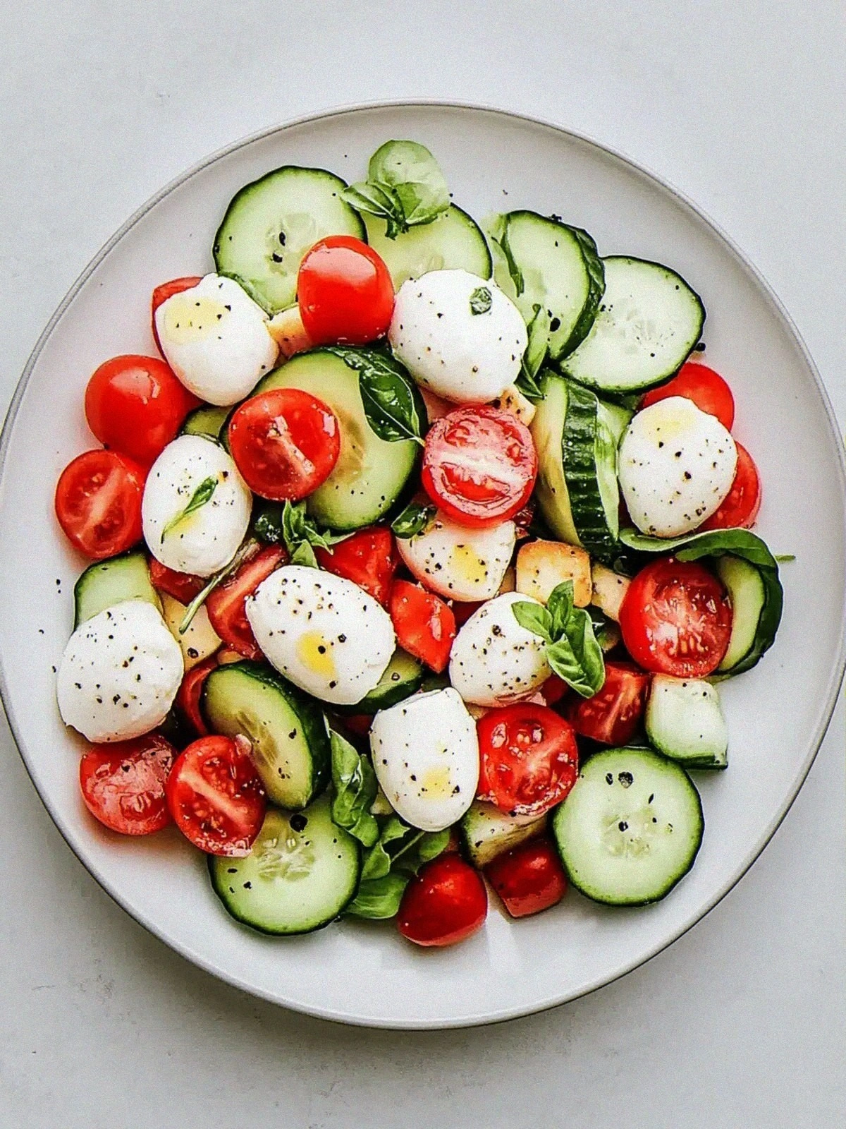 Cucumber Caprese Salad: Your 10-Minute Summer Refreshment