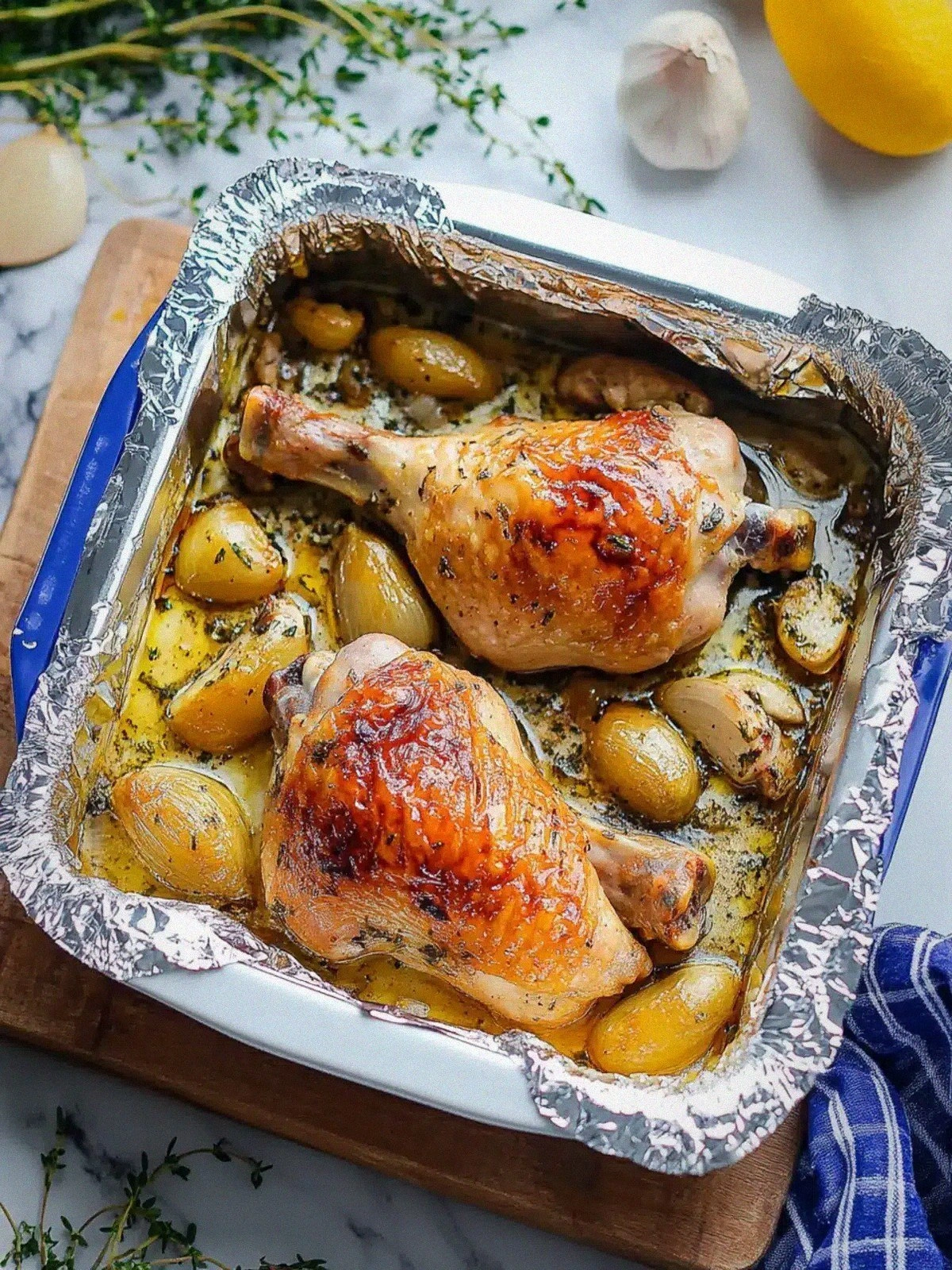 Savory Oven-Roasted French Garlic Chicken Recipe Delight