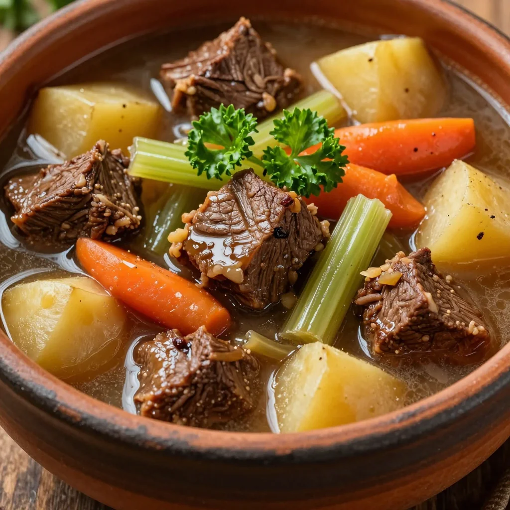 batch cooking friendly slow cooker beef and vegetable soup