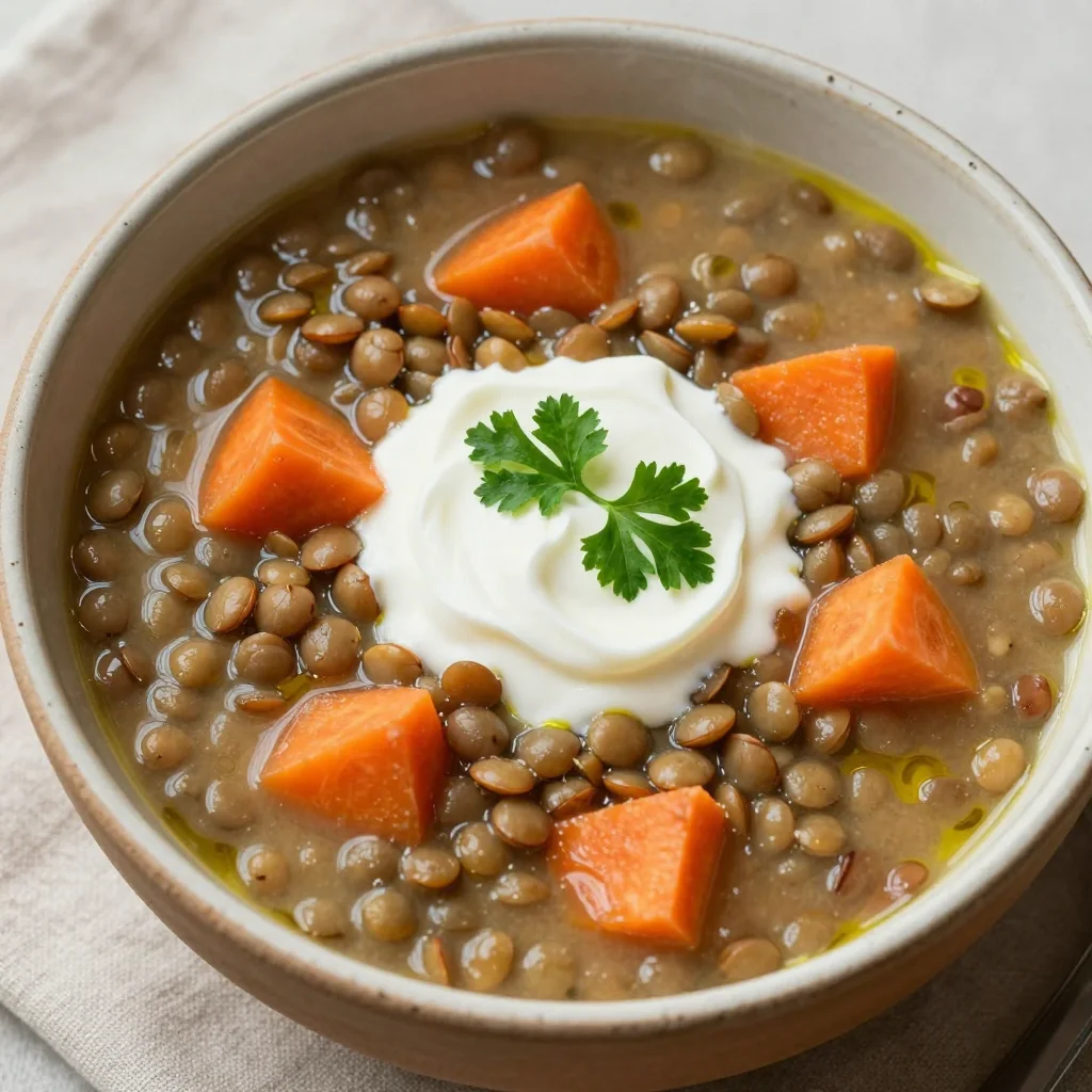 batch cooking friendly slow cooker lentil and carrot soup