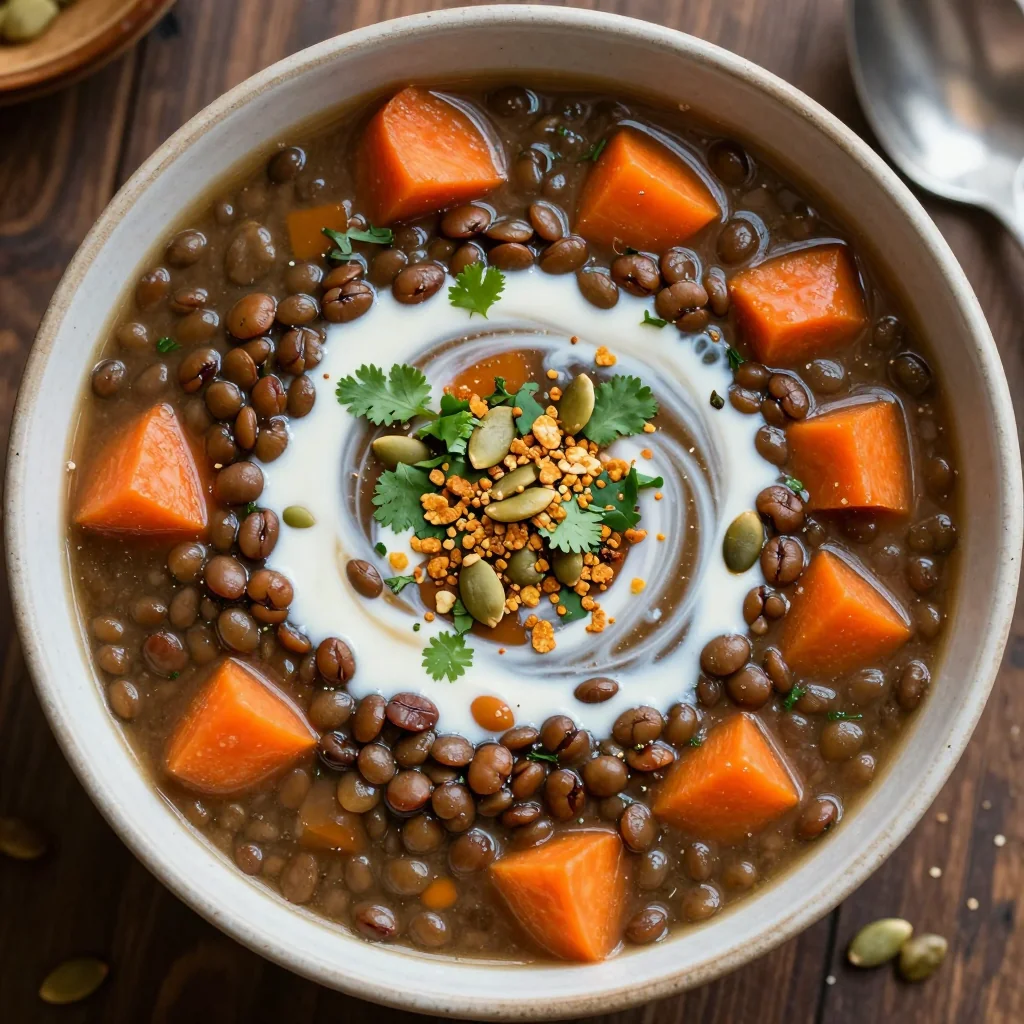 batch cooking friendly slow cooker lentil and carrot soup