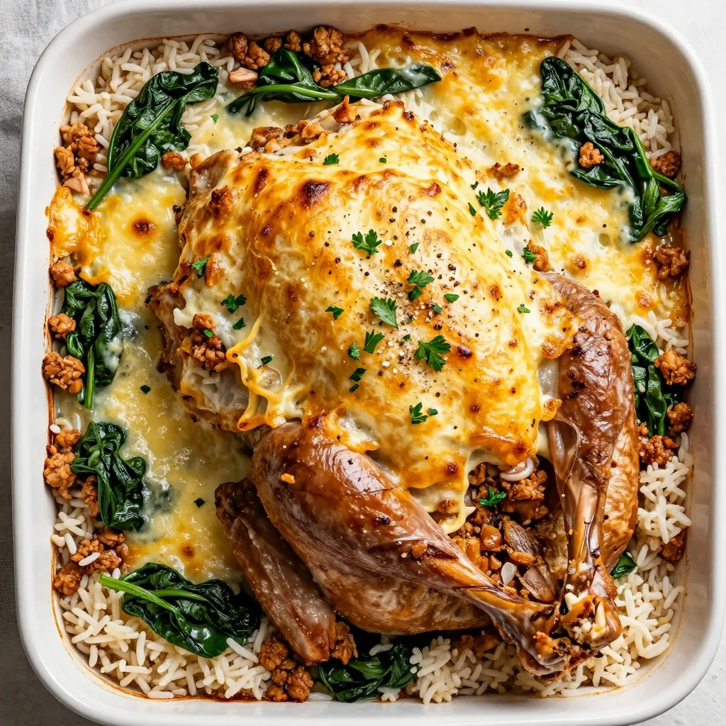 batch cooking friendly turkey and spinach casserole for family dinners
