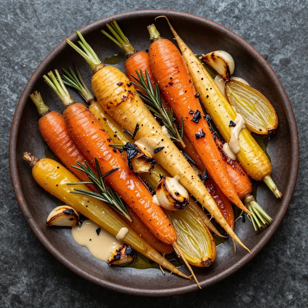 batch cooking made easy with roasted root vegetables and garlic