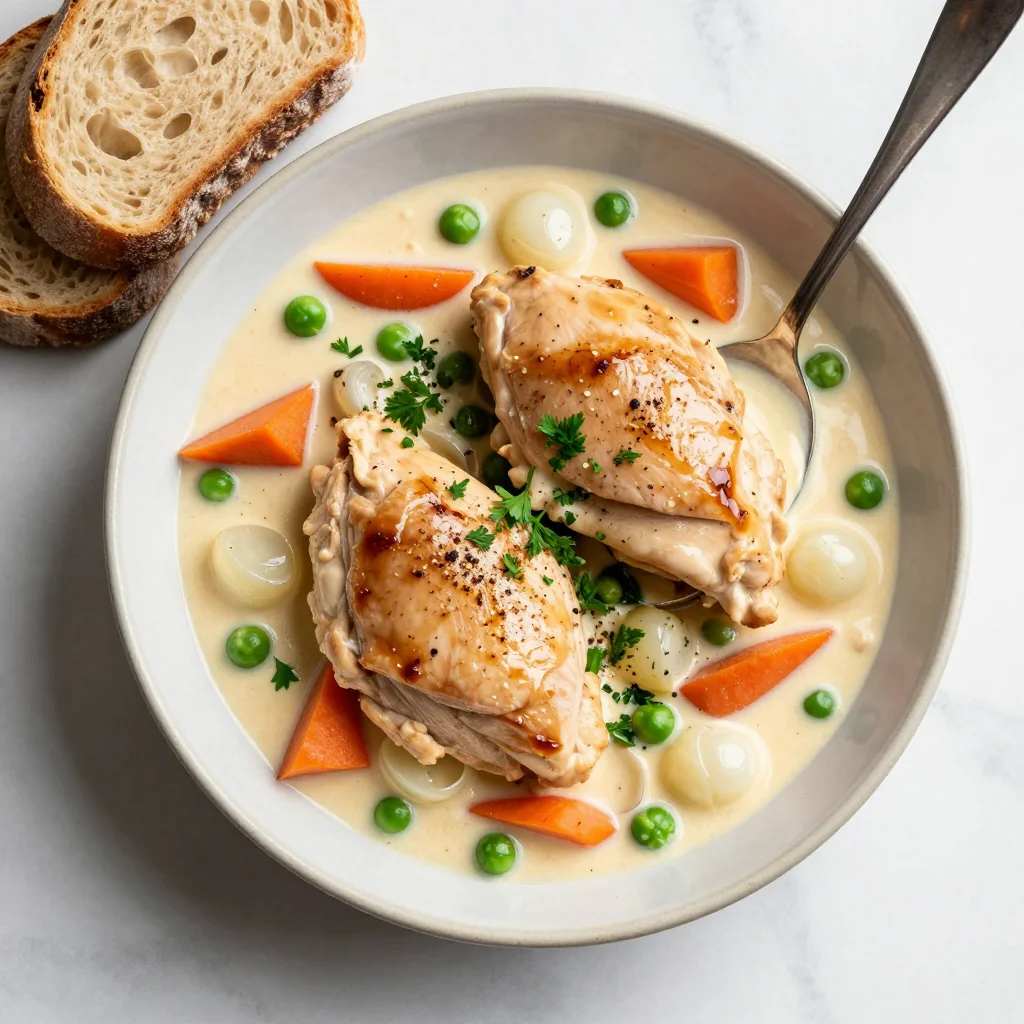 Budget Chicken Fricassee for Creamy Freezer-Friendly Stew