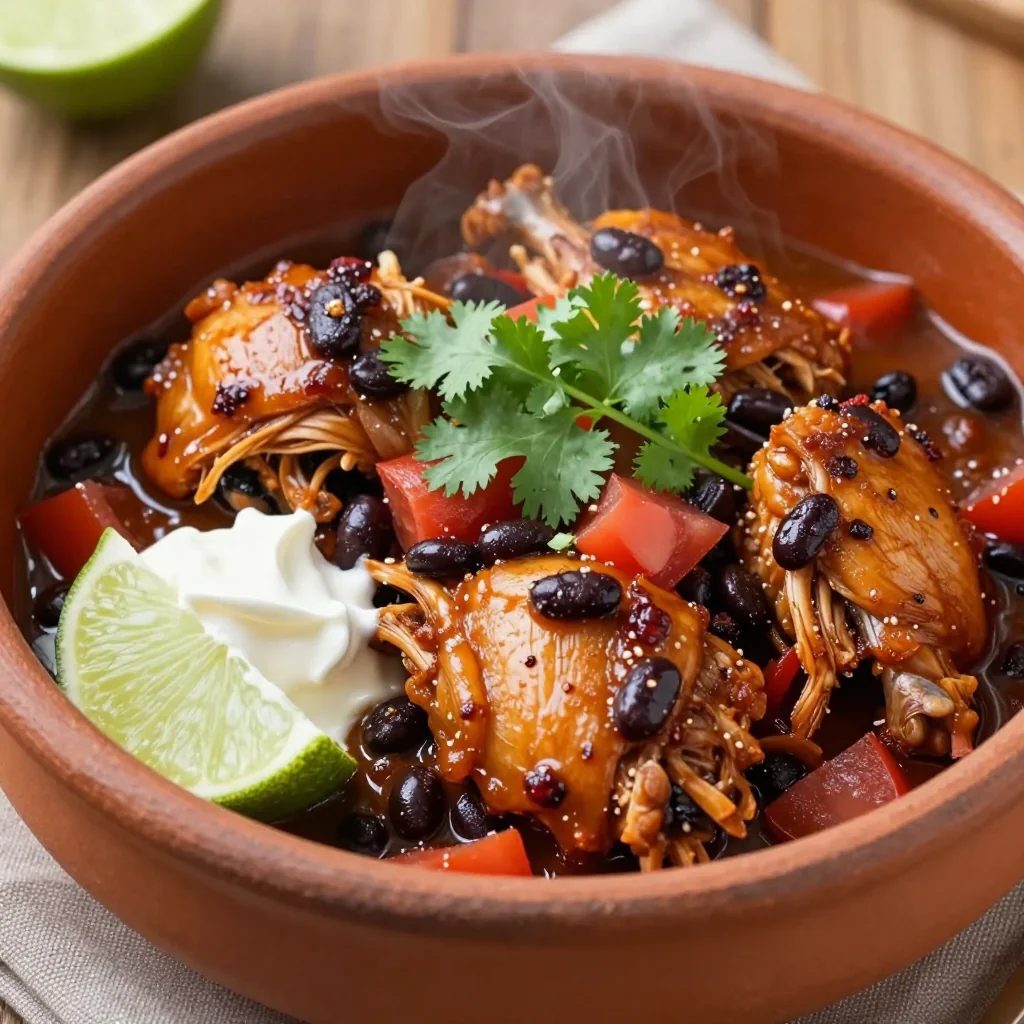 Budget Slow Cooker Chicken and Black Bean