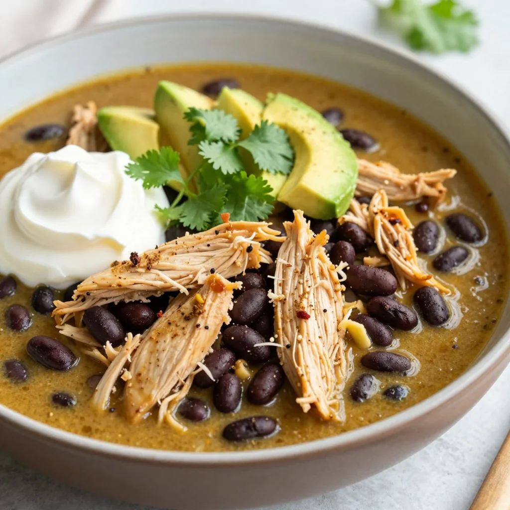 Budget Slow Cooker Chicken and Black Bean