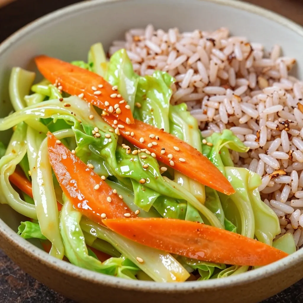 budgetfriendly cabbage and carrot stirfry for new year clean eating
