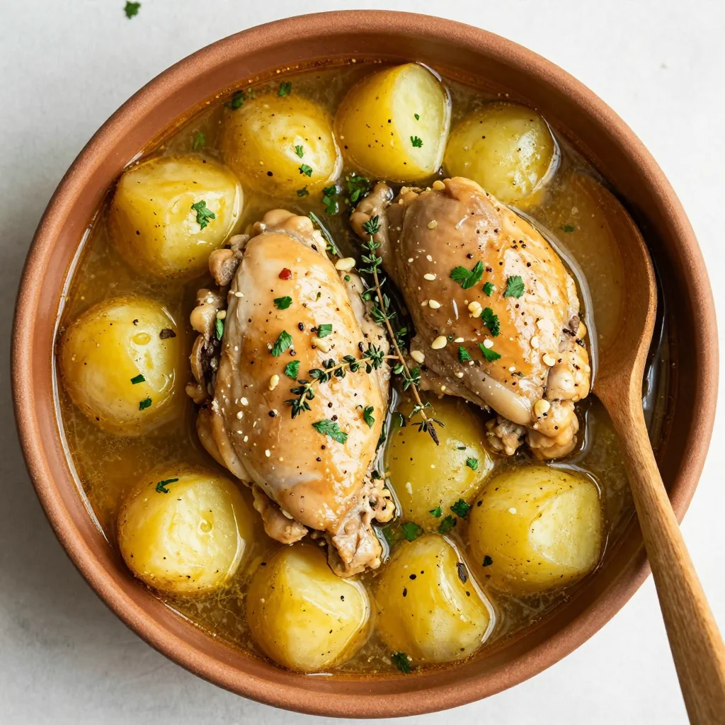 budgetfriendly garlic and herb chicken stew for easy family meals