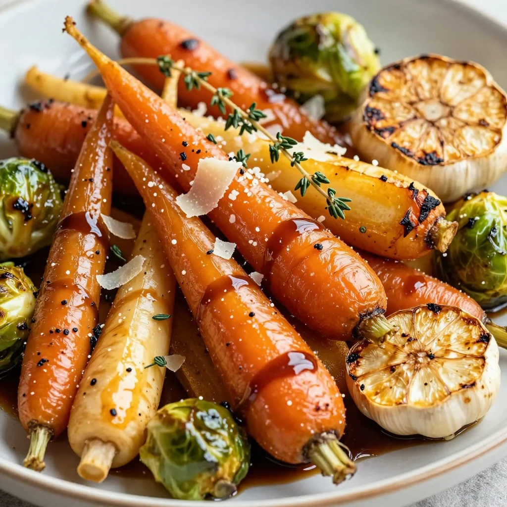 budgetfriendly roasted winter vegetables with garlic and balsamic glaze