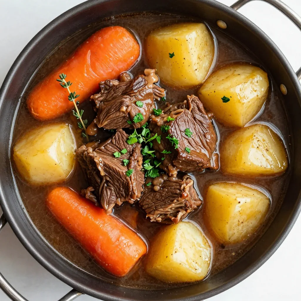 budgetfriendly slow cooker beef stew with potatoes and carrots