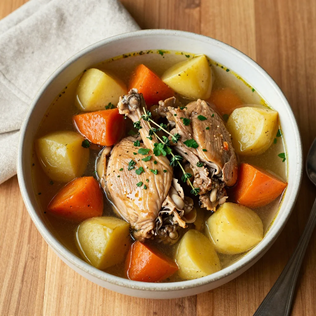 budgetfriendly slow cooker turkey and root vegetable stew for family dinners