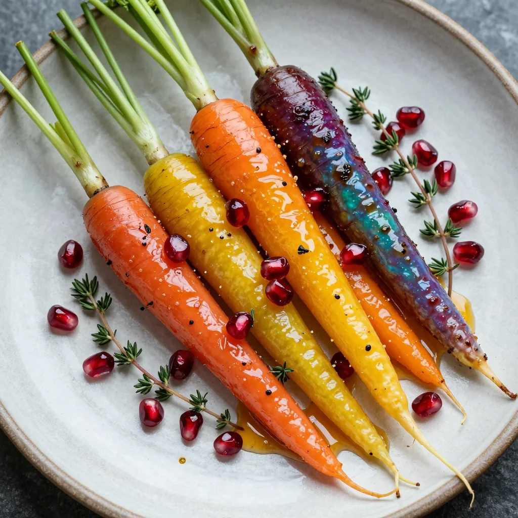 citrusglazed roasted carrots with fresh thyme for holiday meals
