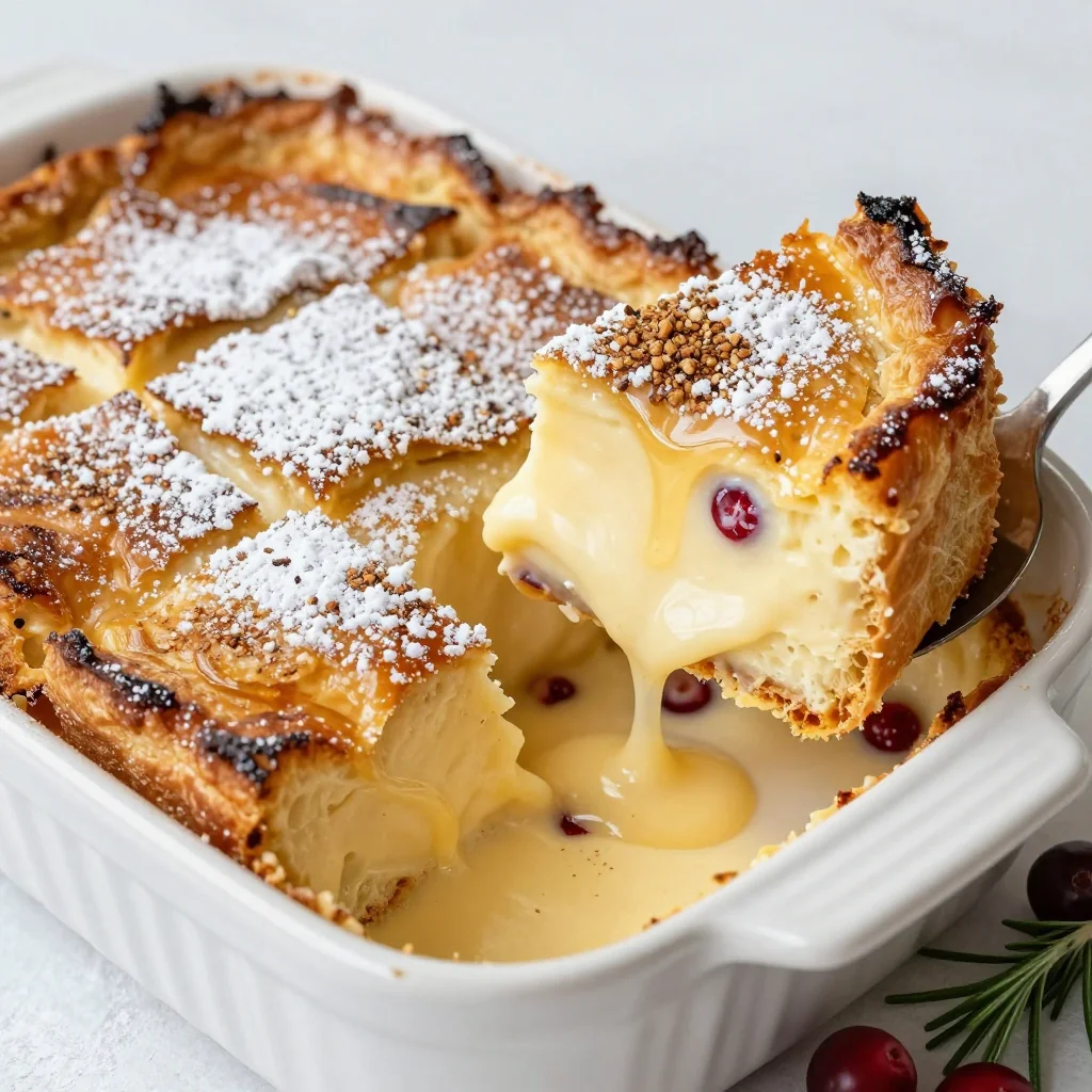 classic eggnog french toast bake for christmas morning