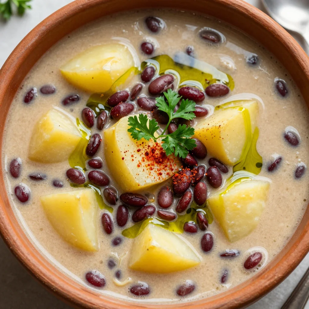 comforting slow cooker lentil and potato soup