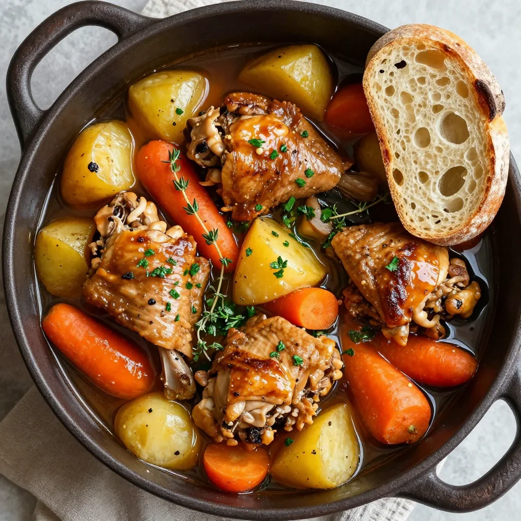 cozy one pot chicken and root vegetable stew for busy family evenings