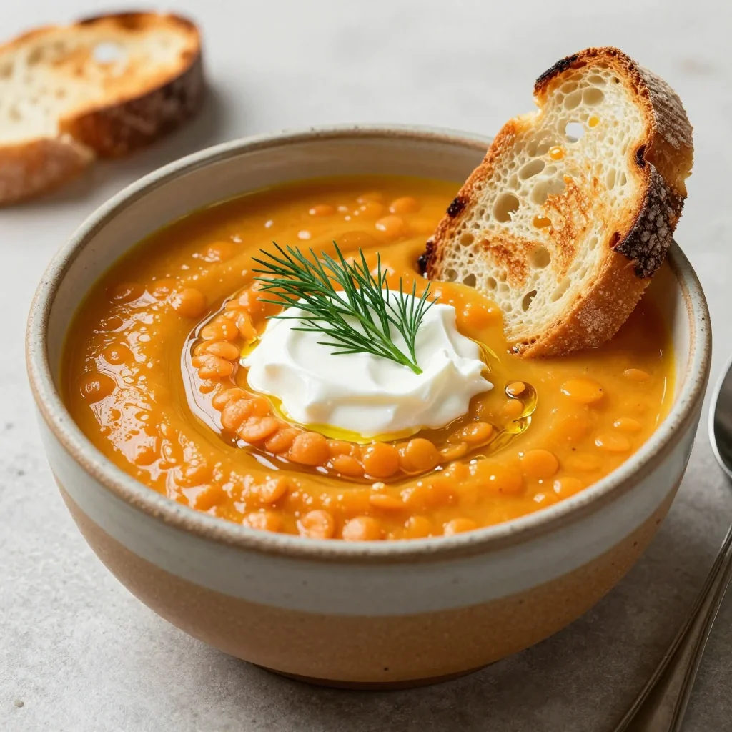 cozy onepot lentil and carrot soup for healthy winter dinners
