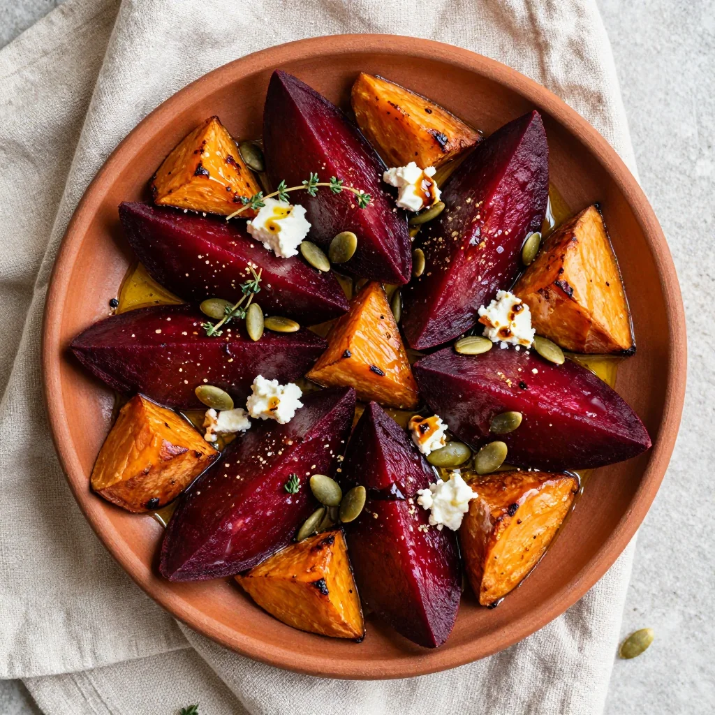 cozy roasted sweet potato and beet medley for january dinners