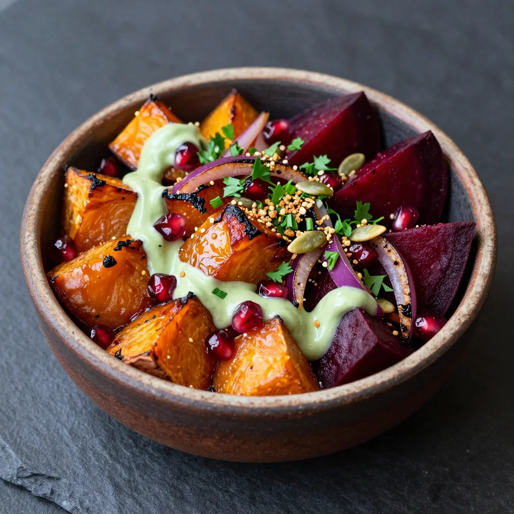 cozy roasted sweet potato and beet medley for january dinners