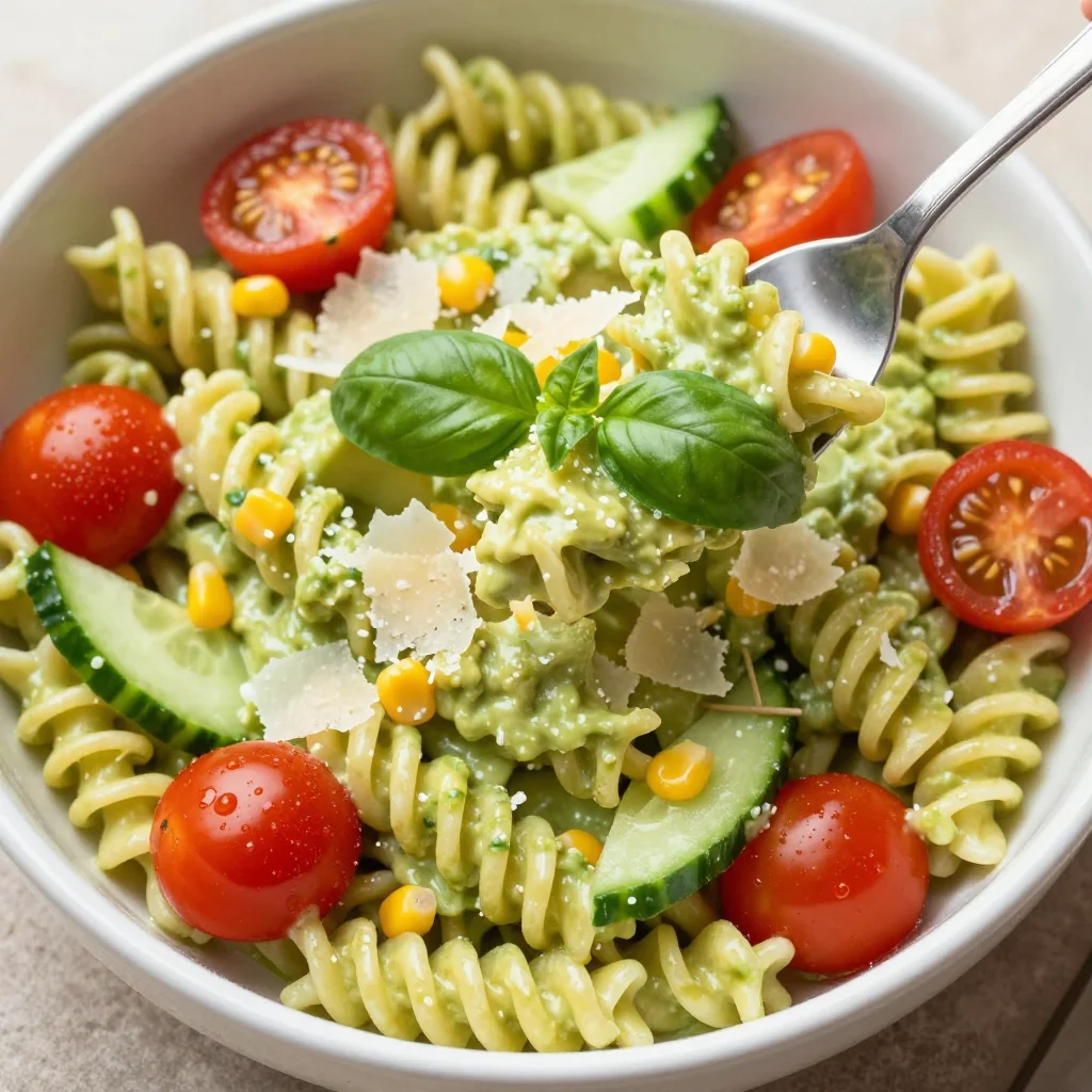 Creamy Avocado Pasta Salad for Leftover Lunches