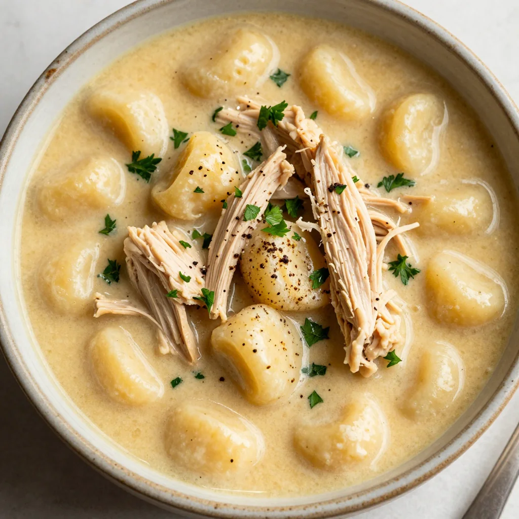 Creamy Chicken and Gnocchi Soup That Is Like A Hug In Bowl