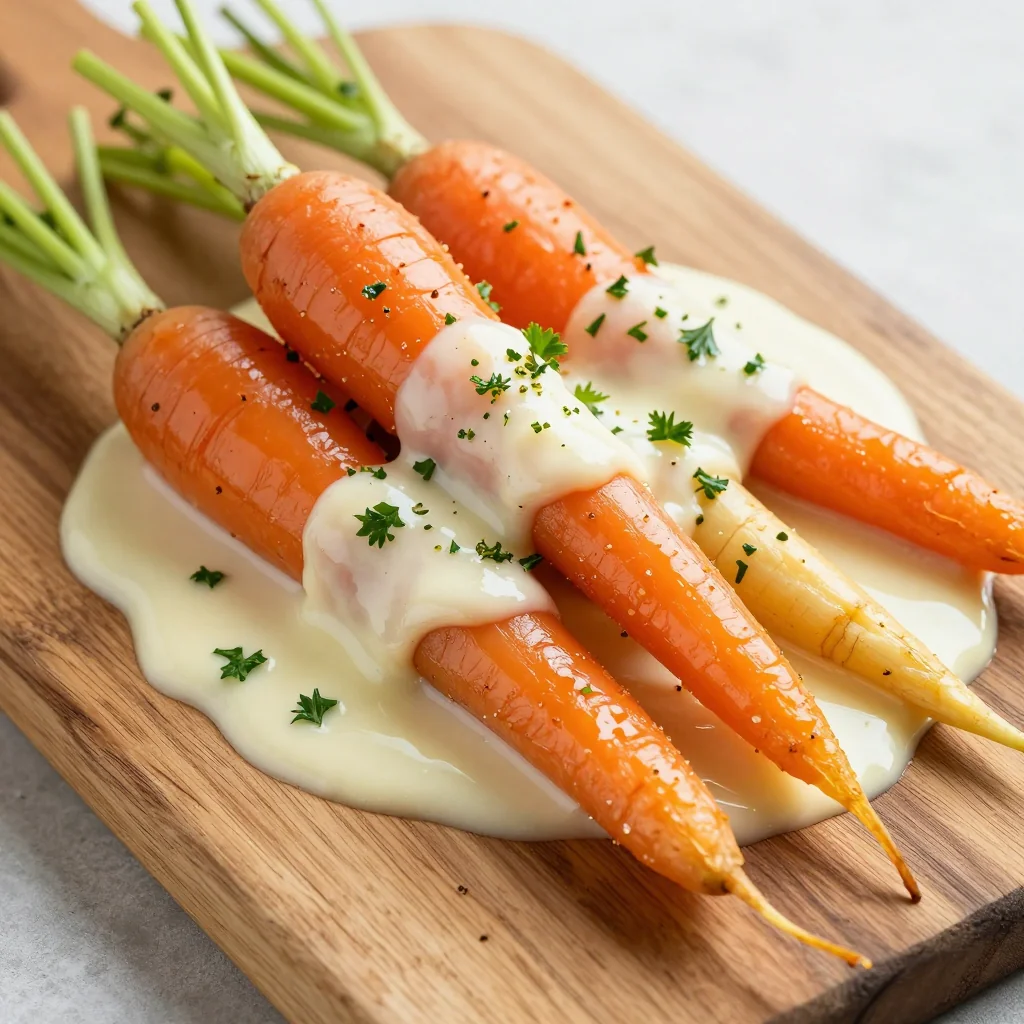 creamy lemon garlic roasted carrots and parsnips for clean eating
