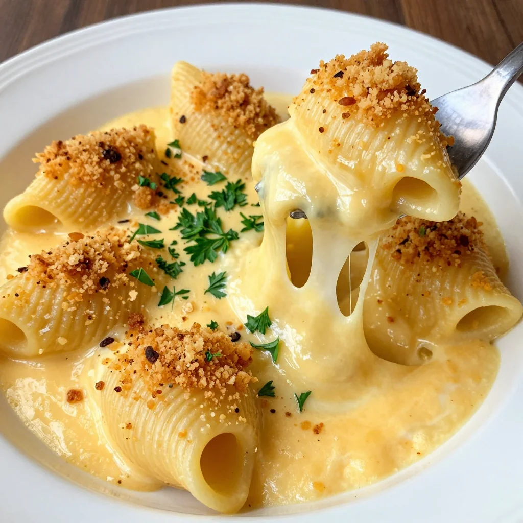 Creamy Pantry Mac and Cheese with Breadcrumbs