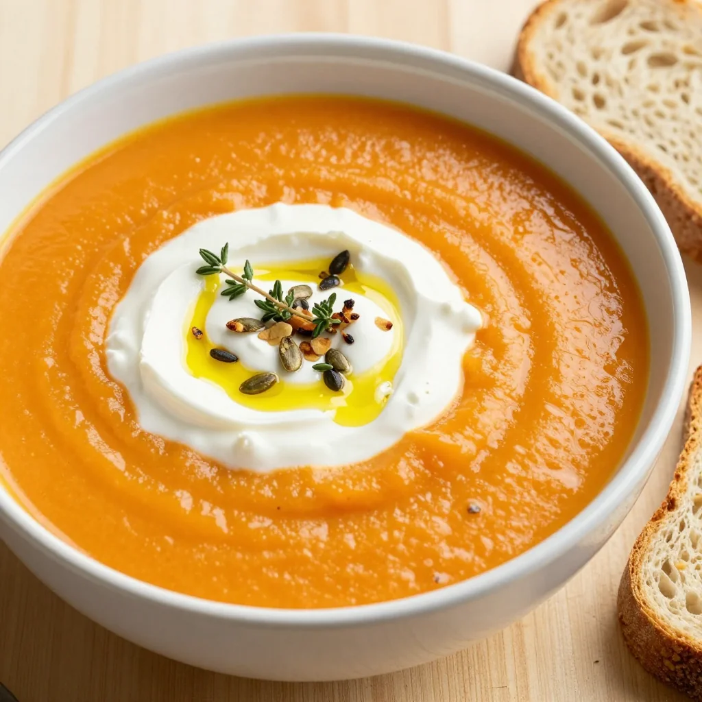 creamy slow cooker carrot and parsnip soup for clean eating