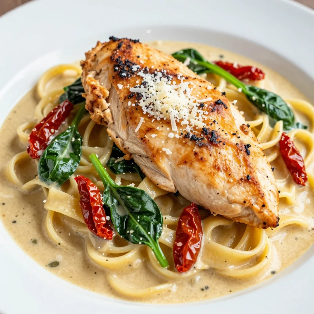 Creamy Tuscan Chicken That’s Perfect Over Pasta