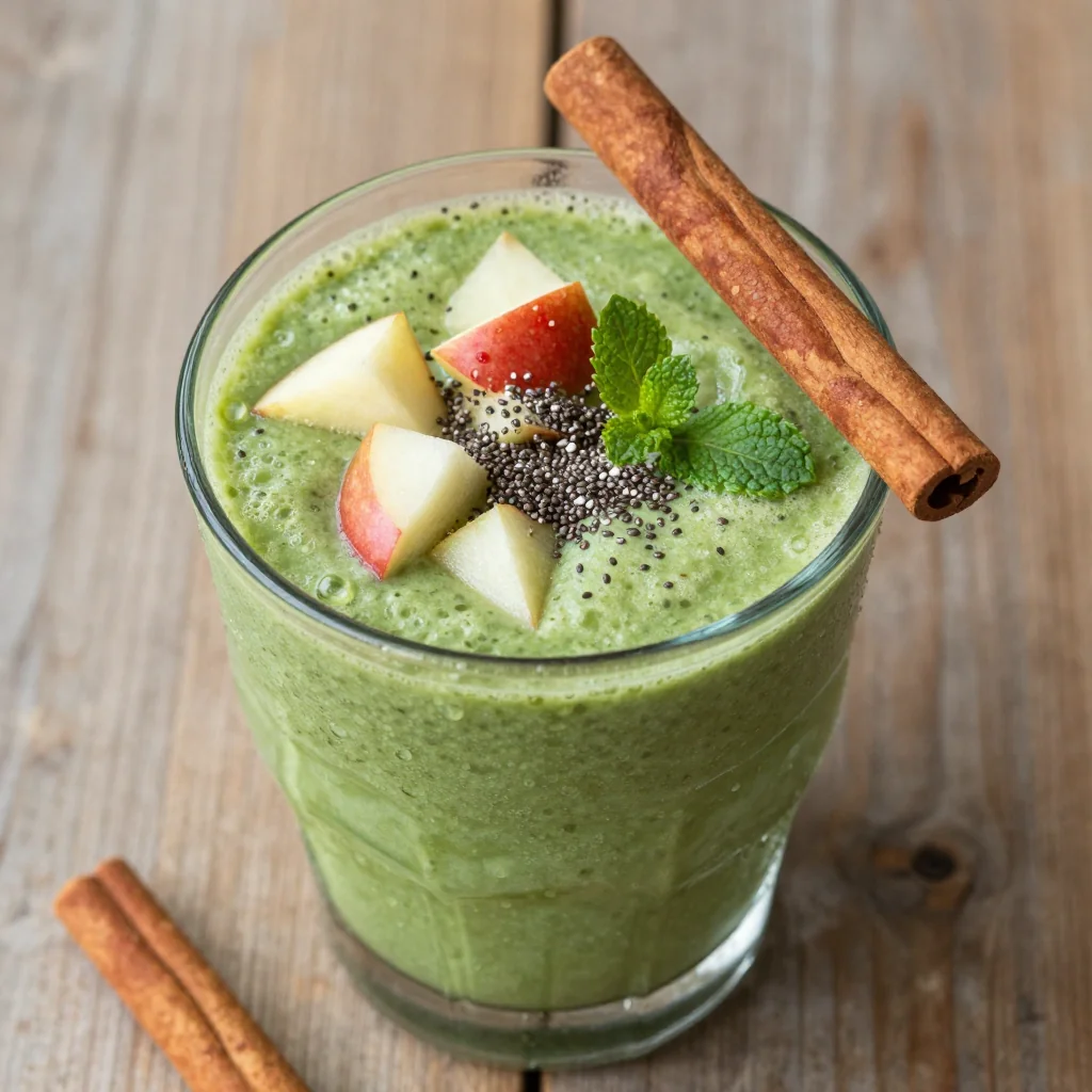 Detox Apple Pear Smoothie for January Morning Glow