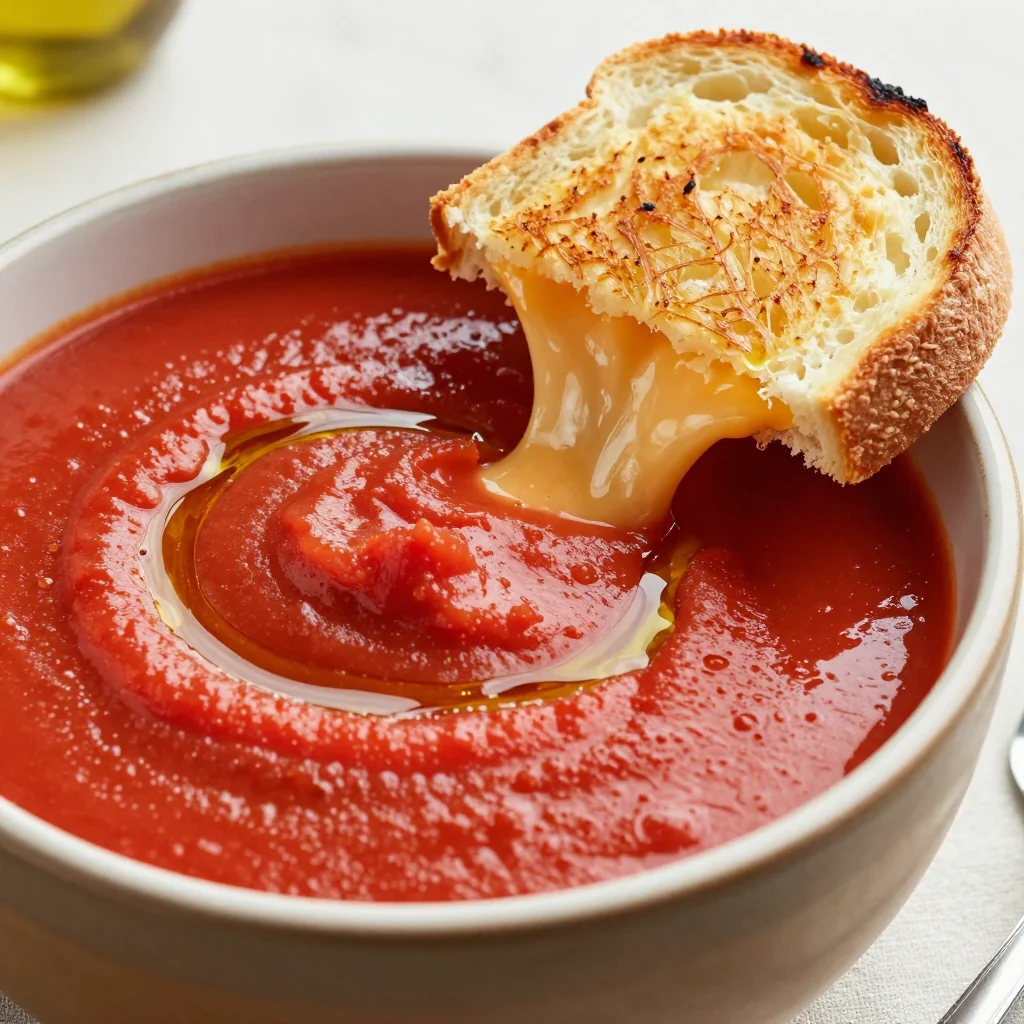 Easy Pantry Tomato Soup with Grilled Cheese