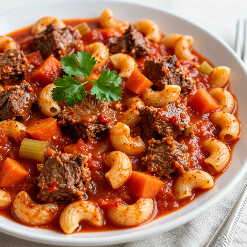 Easy Slow Cooker Goulash for Family Style Meals