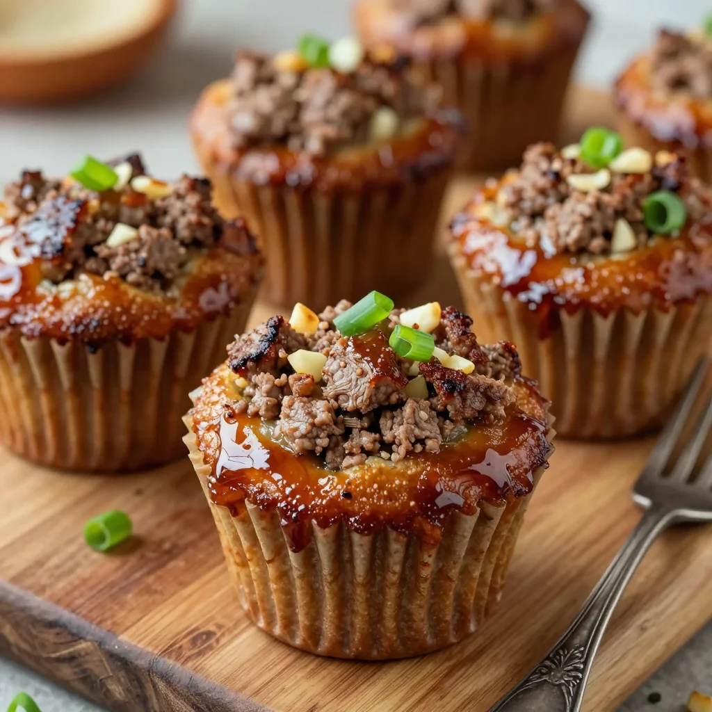 Freezer-Friendly Meatloaf Muffins with Glaze for Easy Lunch