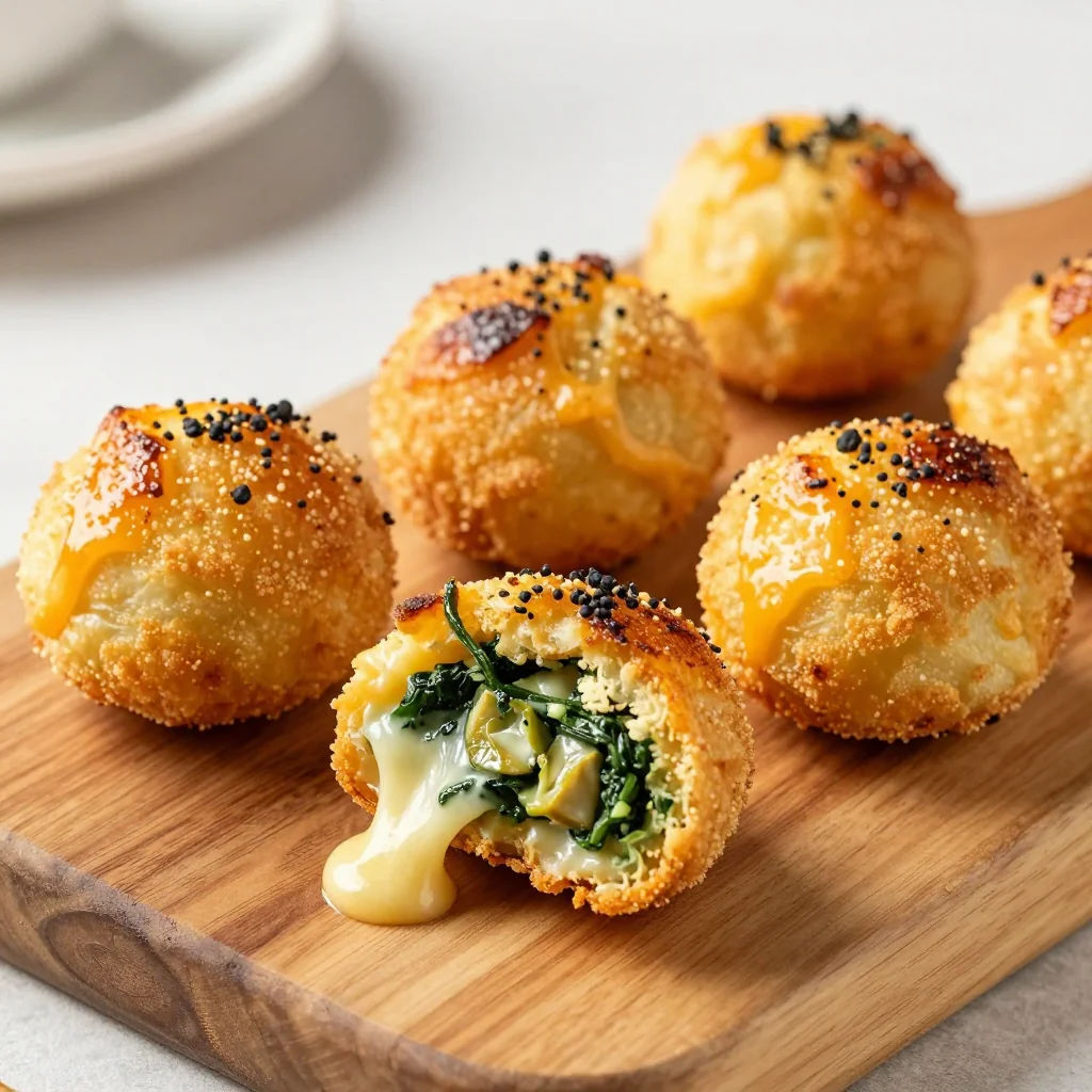 Freezer Prep Creamy Spinach and Artichoke Dip Bites