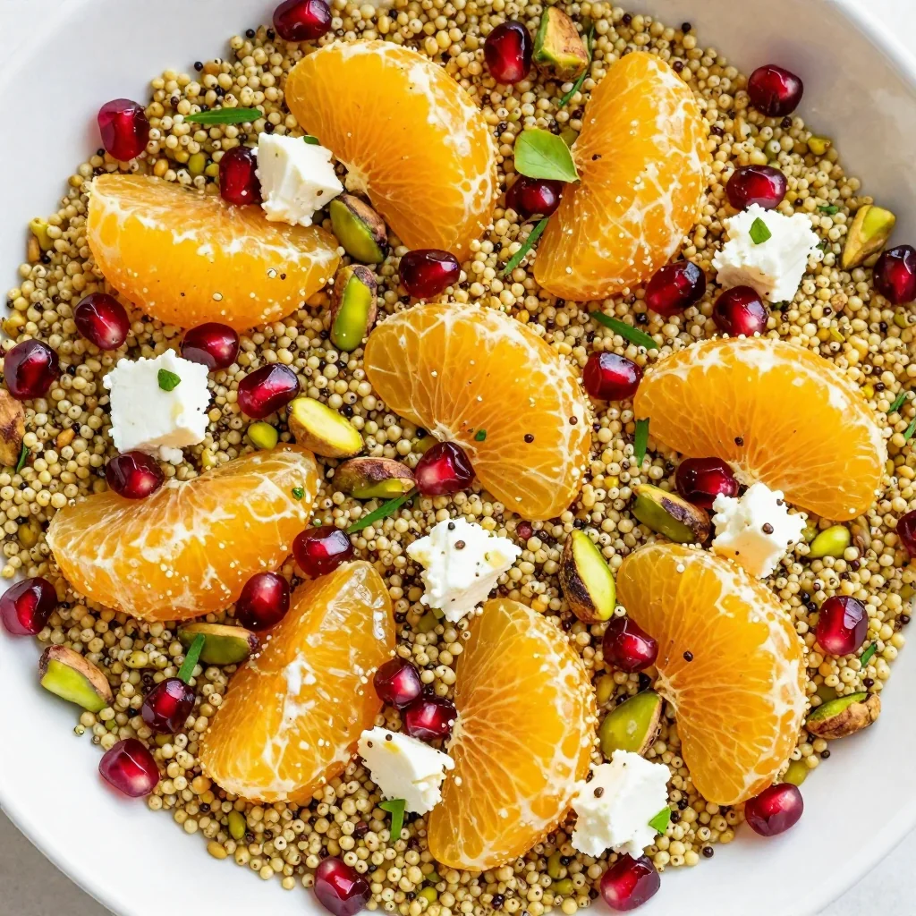 fresh citrus and herb quinoa salad for bright holiday brunch