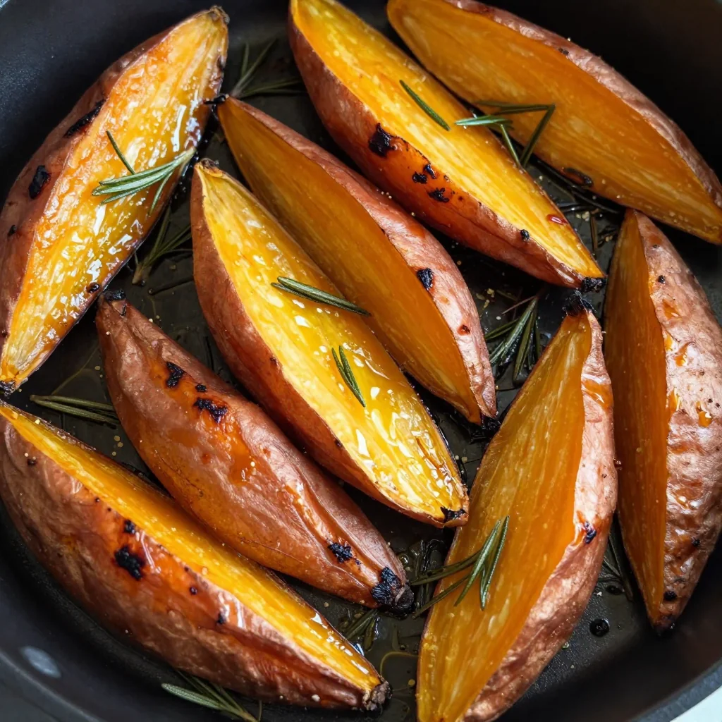 garlic roasted sweet potatoes and beets with rosemary for cold nights
