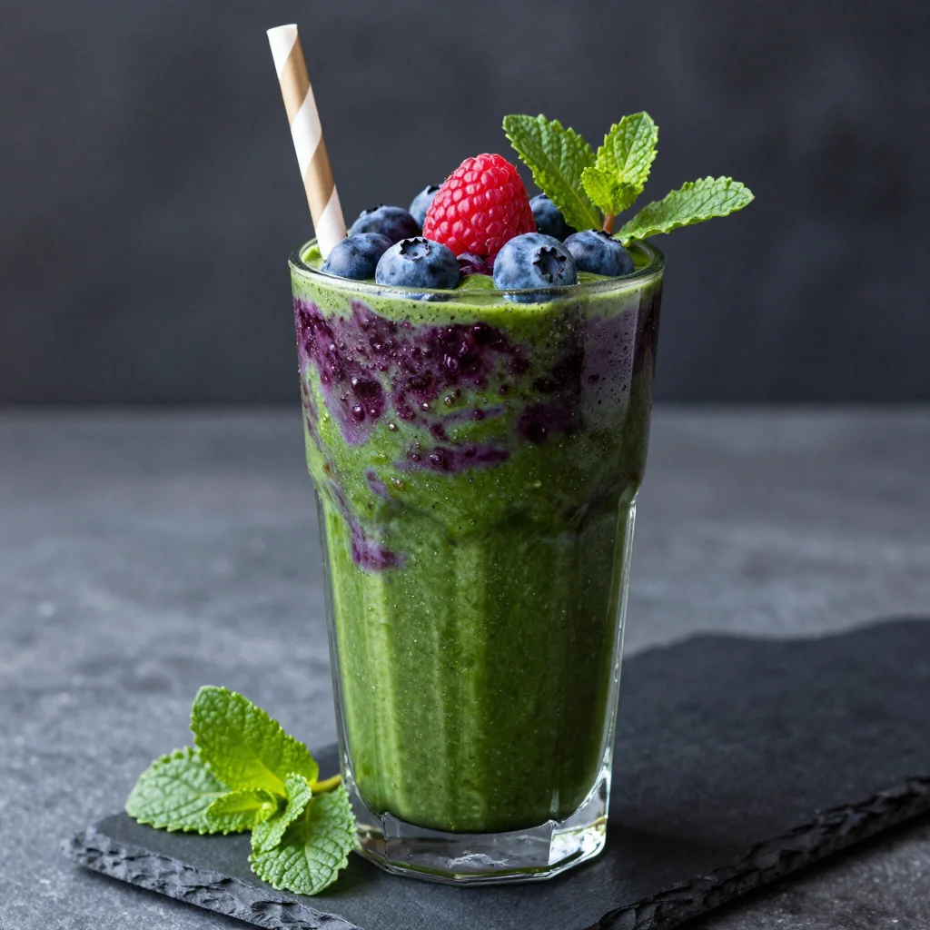 Glowing Berry and Spinach Detox Smoothie for Winter