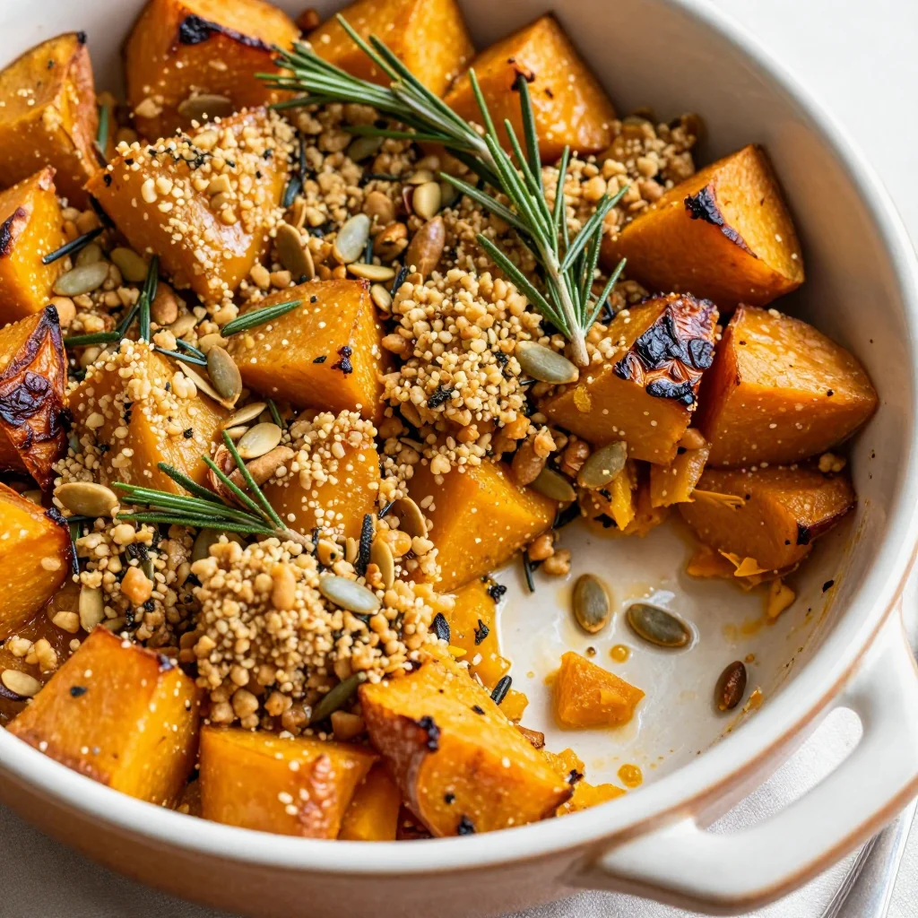 healthy baked winter squash and sweet potato casserole for family dinners