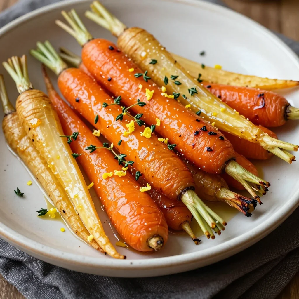 healthy lemon roasted carrot and parsnip medley for cozy dinners