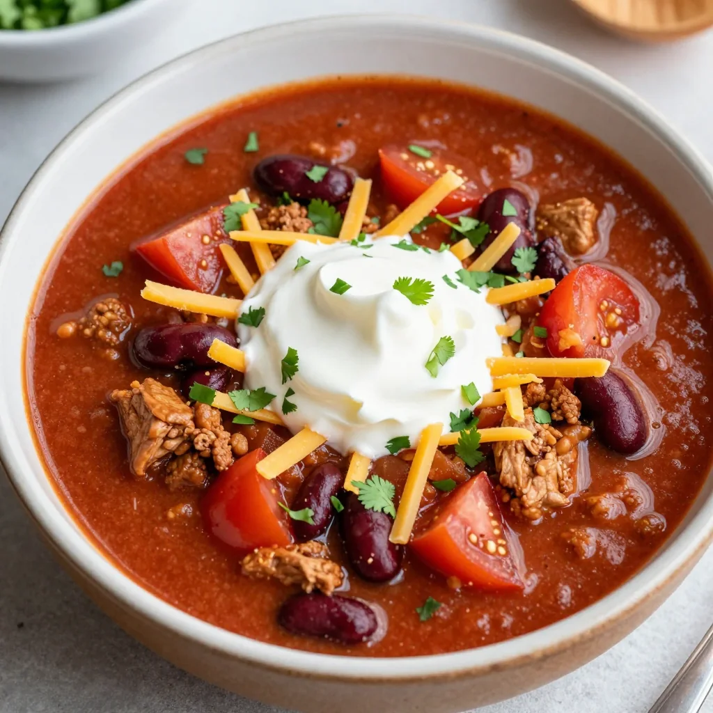 Hearty Turkey Chili for New Year Meal Prep