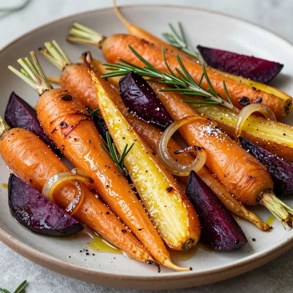 herbroasted root vegetable medley with caramelized onions for holidays