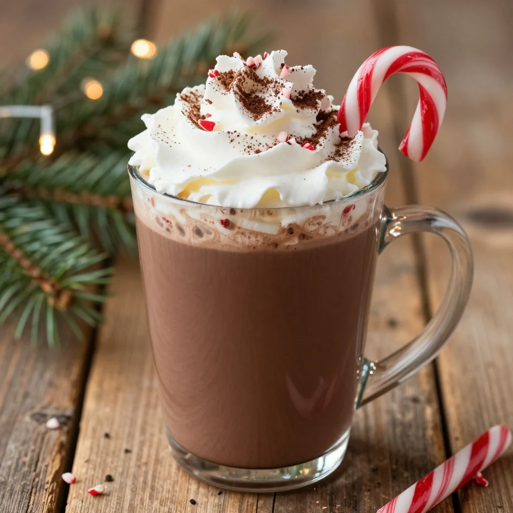 homemade hot cocoa mix with peppermint for cozy winter drinks